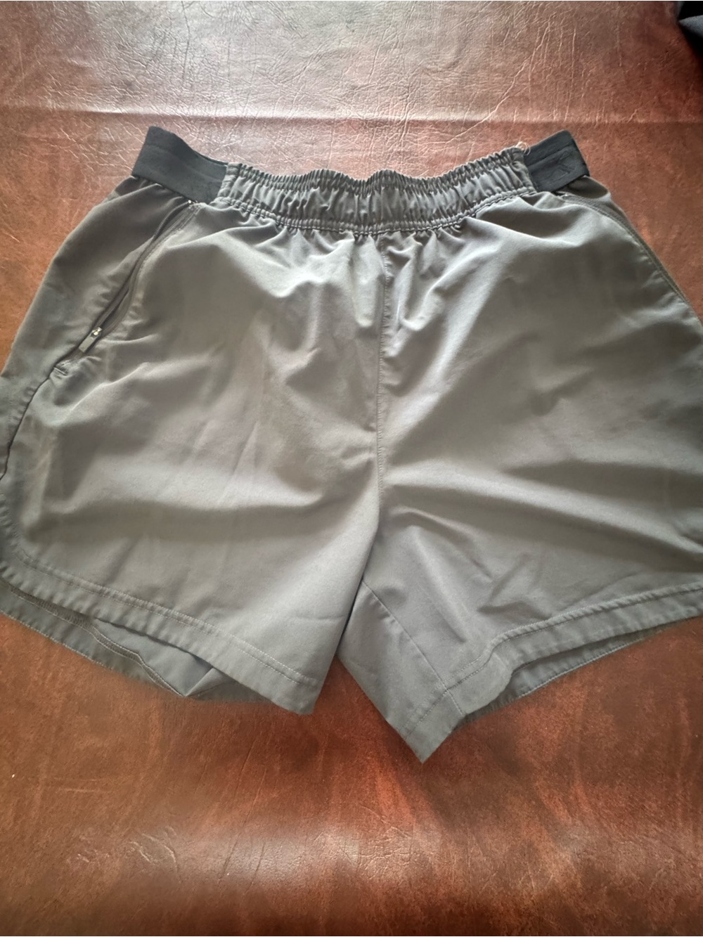 adidas Men's Athletic Shorts in Gray with Black Waistband